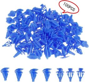 img 4 attached to 🚗 Universal Auto Weatherstrip Retainer Clips - Pack of 100 Fasteners for All Car Models by Mtsooning