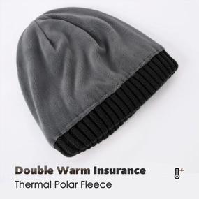 img 1 attached to FURTALK Beanie Men Women Warm Winter Hats Acrylic Knit Cuffed Beanie Daily Beanie Hat Unisex Plain Skull Cap