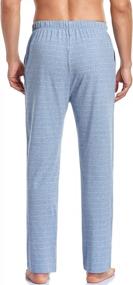 img 2 attached to Men'S Cotton Lounge And Sleepwear Pants With Pocket - Comfortable PJ Bottoms By COLORFULLEAF