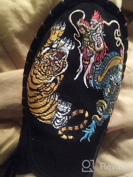 img 1 attached to 👞 Stylish Beijing Embroidered Unisex Rubber Martial Men's Shoes - The Perfect Blend of Fashion and Function review by Eddie Kittylovin