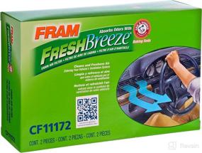 img 1 attached to 🚗 Fram Fresh Breeze Cabin Air Filter CF11172 for Nissan Vehicles - Odor Eliminator with Arm & Hammer Baking Soda