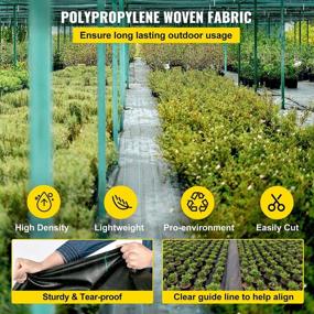 img 2 attached to Premium Heavy-Duty Weed Barrier Fabric For Effective Weed Control In Your Garden - Happybuy 6.5FTx330FT