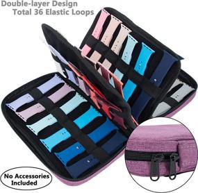 img 3 attached to Organize Your Collection With PACMAXI'S 36 Watch Band Storage Case - Compatible With Most Sizes, Perfect For All Your Accessory Needs!