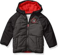 🧥 carters adventure bubble jacket black: the ultimate boys' clothing essential at jackets & coats logo