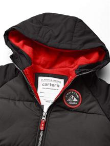 img 3 attached to 🧥 Carters Adventure Bubble Jacket Black: The Ultimate Boys' Clothing Essential at Jackets & Coats