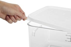 img 2 attached to 📦 Rubbermaid Commercial Plastic Container FG650900WHT: Durable & versatile storage solution