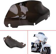 🌬️ buyinhouse 9" smoked dark wave windshield: perfect fit for harley touring electra glide street glide 2014-2020 logo