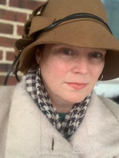 img 1 attached to Stay Elegant With FORBUSITE Wool Felt Cloche Dress Hats For Women - Perfect For Winter & Church! review by John Faxon