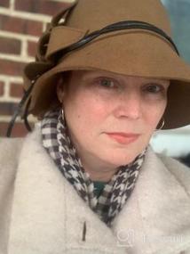 img 3 attached to Stay Elegant With FORBUSITE Wool Felt Cloche Dress Hats For Women - Perfect For Winter & Church!