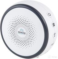 🔊 18 sound portable white noise machine for adults - serene evolution, battery operated sound machine for sleeping & travel, serene sleep sounds include fan, ocean, pink & brown noise, rain, brook logo