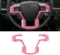 🚗 f-150 abs pink steering wheel cover trim: enhance style and protection | 2015-2020 ford f150, 2017-2020 f250 f350, 2018-2021 ford expedition логотип