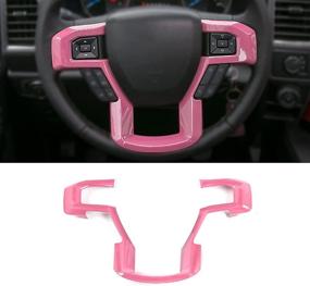 img 4 attached to 🚗 F-150 ABS Pink Steering Wheel Cover Trim: Enhance Style and Protection | 2015-2020 Ford F150, 2017-2020 F250 F350, 2018-2021 Ford Expedition