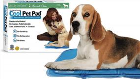 img 4 attached to Kathy Ireland'S Cool Pet Pad: The Original Pressure Activated Dog Cooling Mat - Safe And Non-Toxic - Perfect For Small Dogs