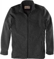 warm and stylish: stormy kromer's woolover full zip jacket for men logo