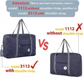 img 1 attached to Narwey Foldable Travel Duffel Bag For Women - Perfect Carry-On For Spirit Airlines