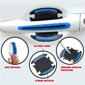 img 2 attached to Универсальная 3D-защита от царапин на дверной ручке автомобиля, 8 шт.