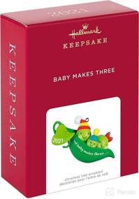 img 2 attached to 👶 Hallmark Keepsake Christmas Ornament, 2021 - Baby Makes Three Peas