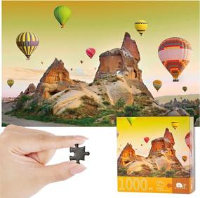 img 3 attached to 1000 Piece Loess Landscape Jigsaw Puzzle - Large Adult Game For Family Fun And Educational Intellect, Unique Design For DIY Home Decoration