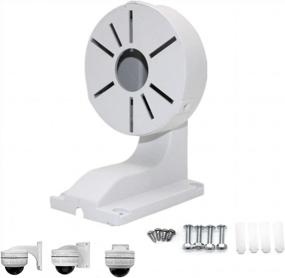 img 4 attached to Secure Your Property With BeElion Original L-Type Bracket For CCTV Security Dome IP Cameras - Suitable For Indoor And Outdoor Wall Mounting Of Dahua And Hikvision Cameras