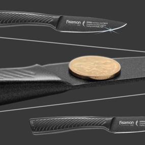 img 2 attached to FISSMAN SHINAI 3.5 Inch Paring Knife With Graphite Non-Stick Coating (3Cr14 Steel)