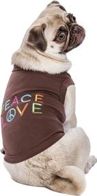 img 2 attached to Stylish Parisian Pet Peace Love Dog T-Shirt in Large Size - A Must-have for Fashionable Canines!