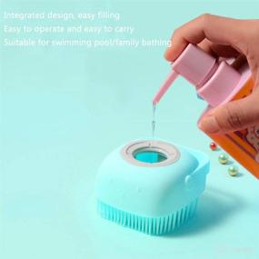 img 3 attached to 🧼 Efficient AOLANS Silicone Dispenser Scrubber for Children's Cleaning Needs