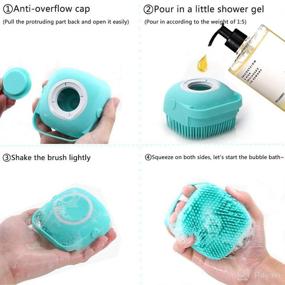 img 2 attached to 🧼 Efficient AOLANS Silicone Dispenser Scrubber for Children's Cleaning Needs