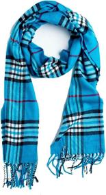 img 3 attached to Plum Feathers Luxurious Cashmere Classic Women's Accessories ~ Scarves & Wraps