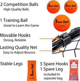 img 1 attached to 🏐 Funsparks Slam Ball Game - Spike Ball Set for Park, Beach, Lawn, and Backyard – Rally, Set, Smash, or Spike Game – Ultimate Outdoor Activity for Kids 8-12 & Adults