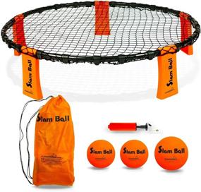 img 4 attached to 🏐 Funsparks Slam Ball Game - Spike Ball Set for Park, Beach, Lawn, and Backyard – Rally, Set, Smash, or Spike Game – Ultimate Outdoor Activity for Kids 8-12 & Adults