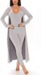 cosygal women's crop top cardigan jumpsuit romper set with wide leg long palazzo pants - two or three pieces logo