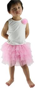 img 1 attached to 💜 Purple Chiffon Pettiskirt: Stunning Girls' Clothing at Skirts & Skorts by Wennikids