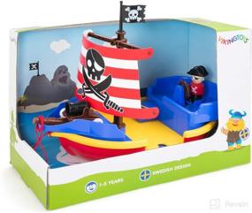 img 2 attached to 🏴 Viking Toys Pirate Ship: Playset with Figure, Cannon | Ages 12+ Months