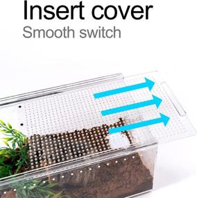 img 3 attached to 🦎 Premium Reptile Acrylic Enclosure Tank - Full View Thickened Box for Tarantula, Praying Mantis, Spider Terrarium: Best Quality!