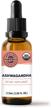 organic ashwagandha liquid extract - 57 servings stress supplement drops for cognitive function, sleep support & more | usda certified, non-gmo, vegan & paleo friendly logo