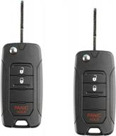 upgrade your jeep renegade with 2x remote flip key fobs for keyless entry logo