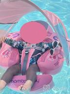 img 1 attached to HECCEI Mambobaby Self-Inflating Baby Swim Float With Canopy - Compressible Folding Pool Float, Upgrade Soft Waterproof Skin-Friendly Material For Toddlers (Standard Edition) review by Ryan Cross