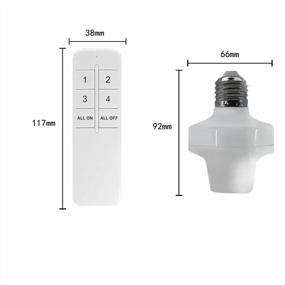 img 1 attached to Convenient Lighting Control: QIACHIP Remote Control Socket Adapter With ZigBee Technology For Alexa, SmartThings And More