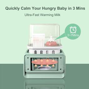 img 3 attached to Baby Bottle Warmer, Bottle Warmer 6-In-1 Fast Baby Food Heater&BPA-Free Warmer With LCD Display Accurate Temperature Control For Breastmilk Or Formula