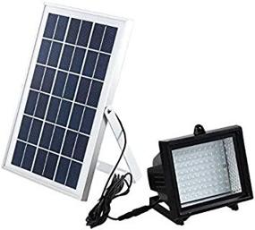 img 1 attached to Bizlander Solar Powered Bright White LED Flood Light For Outdoor Use In Lawns, Gardens, Boats, Fishing, Camping And Construction Sites With Business Sign Display