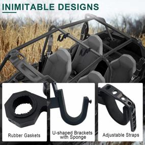img 3 attached to Secure Your Guns On Your UTV With StarknightMT'S Universal Roll Bar Gun Holder Compatible With Polaris, Can-Am, And Kawasaki Vehicles
