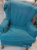 img 1 attached to Protect Your Sofa With Turquoize Velvet Stretch Couch Covers - Form Fit Slipcover For 3 Cushion Sofa, Thick And Soft Furniture Protector - Ideal For Pet Owners, Machine Washable (Gray, Sofa) review by Bill Gomez