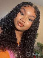 img 1 attached to Get Ready To Slay With BLY 13X4 Loose Deep Wave Frontal Wig - 18 Inches, Pre-Plucked, 150% Density, Natural Black, Glueless And Baby Hair For Black Women review by Michelle Smith