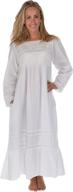 cotton nightgown pockets white vintage women's clothing - lingerie, sleep & lounge logo