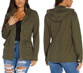 img 3 attached to 👚 SheKiss Military Camouflage XXL Women's Clothing: Lightweight Coats, Jackets & Vests for Fashion-Forward Ladies