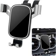 🚗 lunqin car phone holder - compatible with 2014-2018 mercedes benz c-class c180 c200 c300 and 2015-2019 glc-class glc200 glc260 glc300 - adjustable mount for big phones with cases - interior auto accessories for enhanced phone accessibility and decoration logo