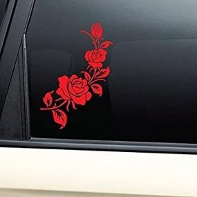 img 3 attached to Roses Vinyl Bumper Window Sticker