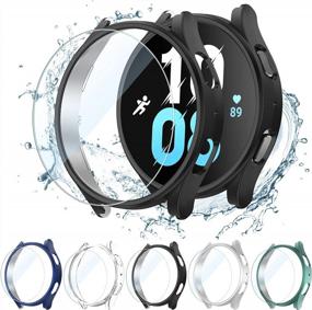 img 4 attached to Complete Protection For Your Samsung Galaxy Watch 5/4 44Mm With KIMILAR Anti-Fog Tempered Glass And Hard PC Protective Bumper - 5+5 Pack