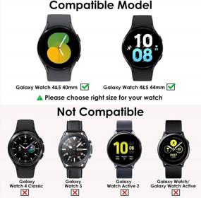 img 3 attached to Complete Protection For Your Samsung Galaxy Watch 5/4 44Mm With KIMILAR Anti-Fog Tempered Glass And Hard PC Protective Bumper - 5+5 Pack