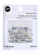 dritz 39 ball point pins, 1-1/16-inch (175-pack) for sewing and crafting logo